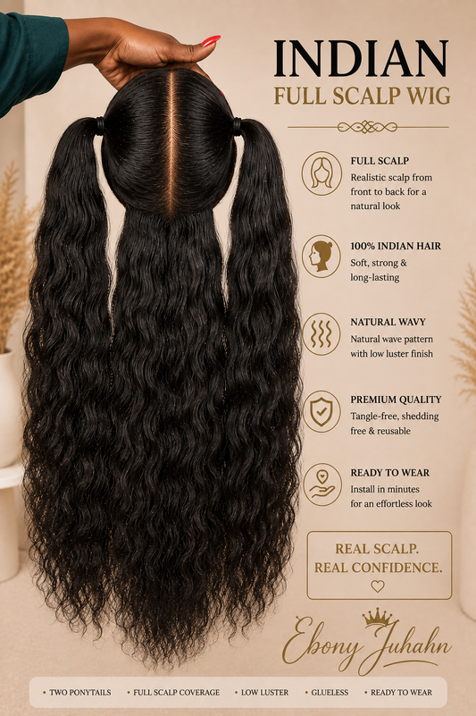 Full Scalp Indian Hair Wig