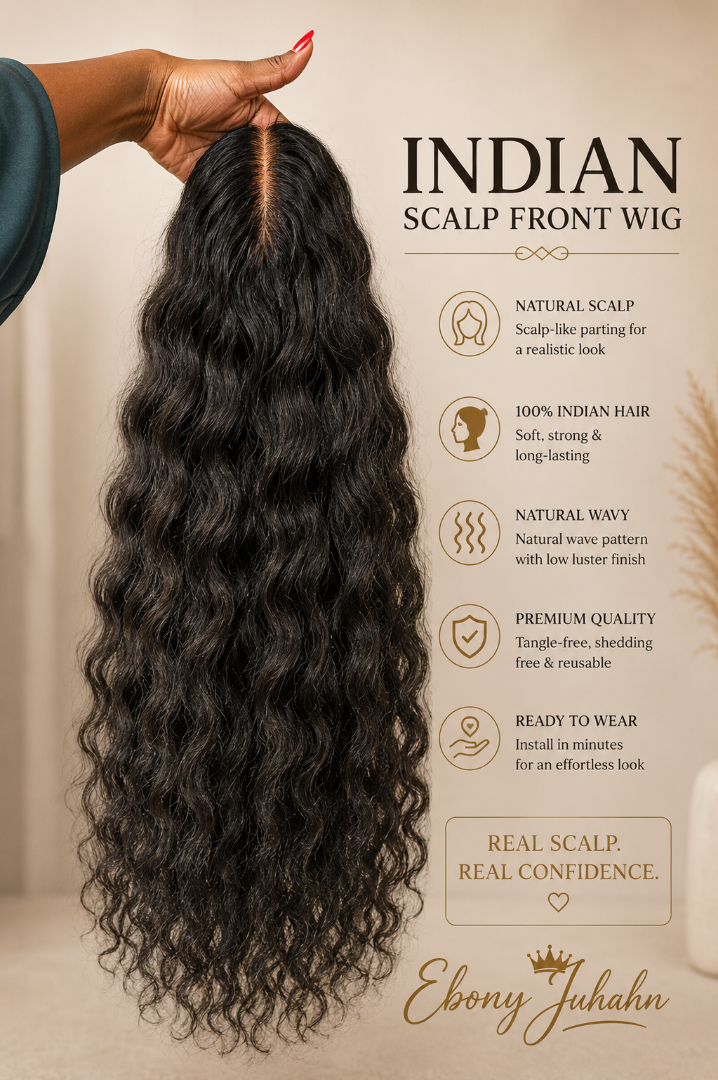 Indian Scalp Frontal Wigs